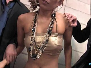 shy asian babe handles two huge schlongs after licking clits and nipples