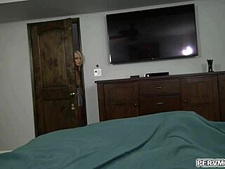 Busty Blonde Milf Fingers Pussy Comforts Rejected Stud