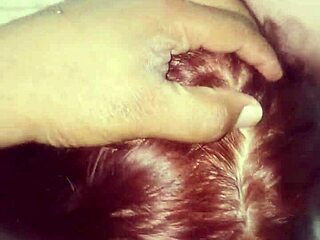 lucky nikki cakes slurps dick and ass on stairs