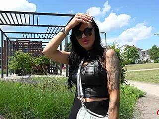 i picked up inked big tits milf evi sky at casting for rough cowgirl pounding