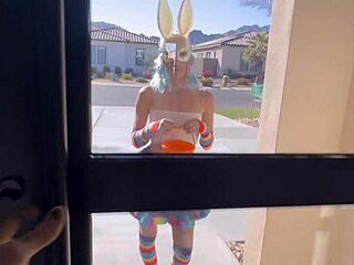 Halloween Bunny Squirts Candy Cum Cock