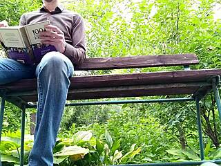 Curvy Milf Soaks Pantyhose with Public Park Pee from Below