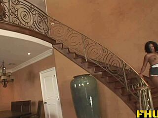 Ebony Fhuta's Passionate Threesome Double Anal Penetration Bliss