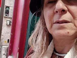 French Slave Milf Exhib Outdoor Anal Bondage Humiliation Doggystyle