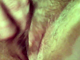 rubbing tight hairy pussy to juicy orgasm