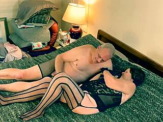 granny princess leia strokes while sucking deep - homemade solo fun