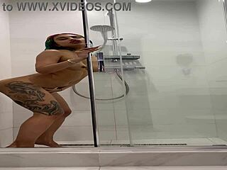 Roxy's Naked Shower Masturbation Moans