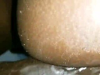 Black Monster Cock Slides Deep Into Shaved Asshole For Calm Anal Creampie Finish