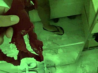 caught young stud jerking off dirty panties