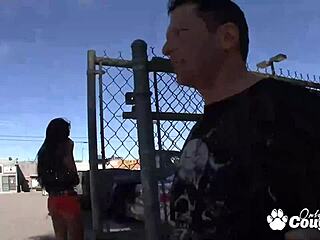 lyla storm's tight pussy wrecked hard from behind in garage