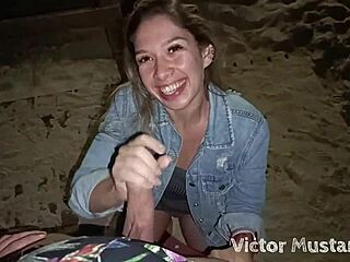 fucked the shaved slut hard on the beach at night