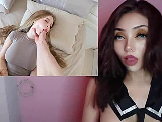 ever wonder how this cute latina with big natural tits masturbates to orgasm before her work shift?