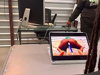 student watches teacher deepthroat monster cock