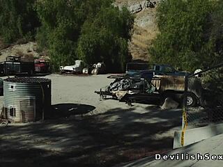 busty asian babe rides monster big cock biker hardcore warehouse passion