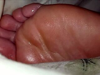 girlfriend's feet worshipped so intensely?