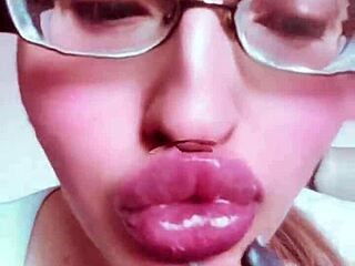 i'm so hot from her nude lipstick tease