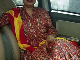 panjabi wife moans wildly fucked in car closeup
