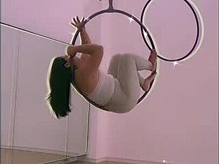 pinay heels striptease rips clothes in bisexual pole dance tease