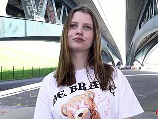 Skylar sweet's first rough anal deepthroat at berlin casting!