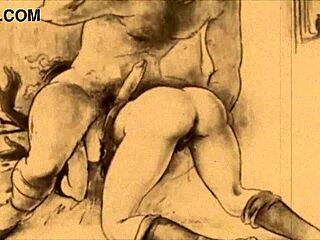 I can't get enough of these antique retro vintage erotic drawings turning me on