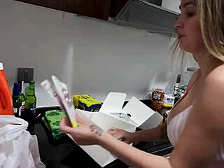 Milf bends over for intense anal doggystyle orgasm on birthday