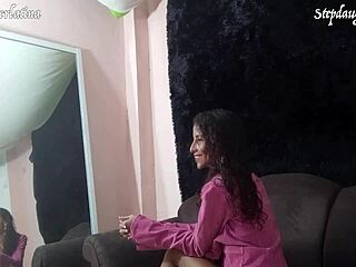 latina friends rip clothes for dildo play