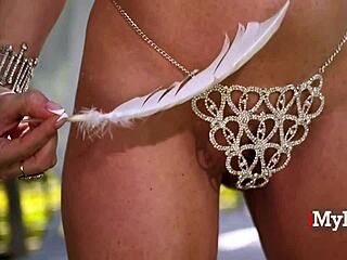 Angelic Shaved Milf Bunny Madison Rides Cowgirl Lingerie