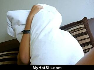 Nosy Bro Exploits Stepsis Naughty Secret For Cowgirl Ride