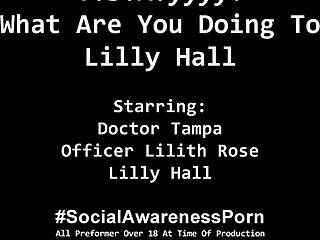 Lilly Hall Spreads in Latex Heels and Handcuffs