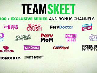 Shared slut fucked rough by double cocks in threesome orgy