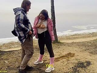 hey flexible nympho wanna bang rough public forest leggings