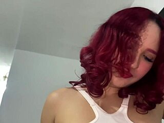 Young latina slips onto my cock and takes it deep by accident