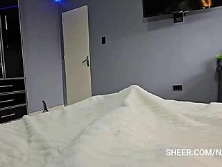 i sneak into stepdads room in uniform craving intense fuck