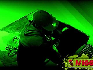 Blindfolded latina takes first black cock deep