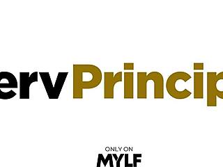 principal enjoys redhead latina teacher's big ass face sitting and deepthroat on desk