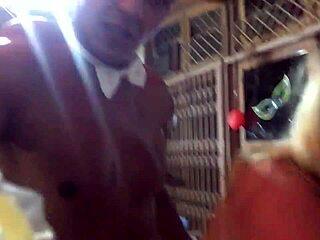 tattooed babe orgasms wildly fucked in public carnival crowd