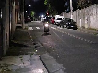 delivery guy pleases me while partner watches humiliated