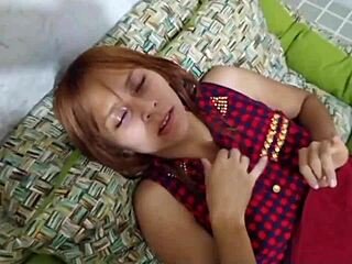 Doctor's thick thermometer made my pussy so wet I came hard