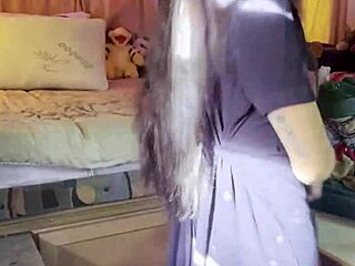 What secrets hide in her exotic striptease and teasing play?