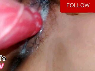 massage makes her wet asian pussy toy explode in pleasure