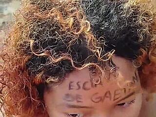 risky public beach blowjob creampie on latina big ass face