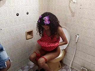 Leo Ogro Pounds Latina Anal in Bathroom