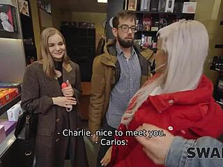 Watch Veronica Leal seduce young bisexual while boyfriend cucks helplessly