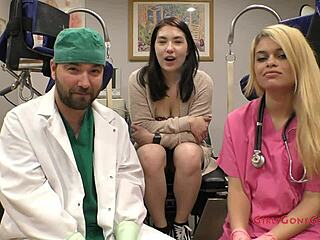 tampa university nurse mina moon spreads tits in wild entrance physical!