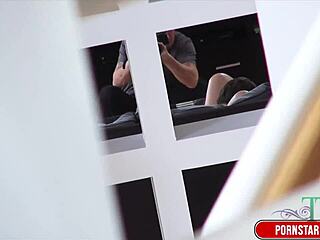 blazing brunette tiffany tyler drains james deen's huge cock milk close up screaming