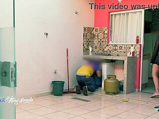 Hey delivery boy, hot milf Thay Ksada greets you naked from shower in nightgown?