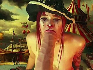 harley queen stretches ass cheeks giant dildo toy