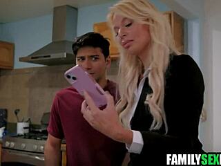 Stepmom Crashes Young Couple's Fuck Fest for Wild FFM Threesome