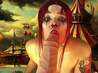 harley queen stretches ass cheeks giant dildo toy