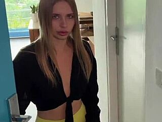 Skinny Blonde College Cutie Gives Epic Outdoor Pov Blowjob Ride